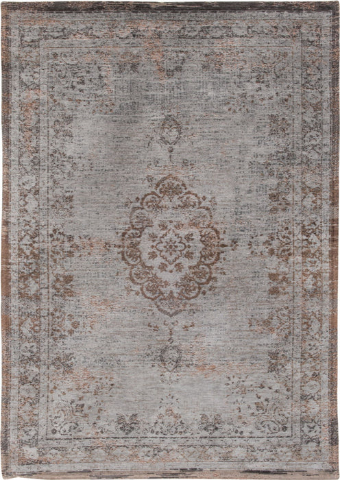 9' x 13' Medallion Non Skid Area Rug - Gray And Beige