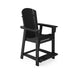 Giga Adirondack style counter chair made of HDPE poly lumber, ideal for dining, patio, and garden comfort.