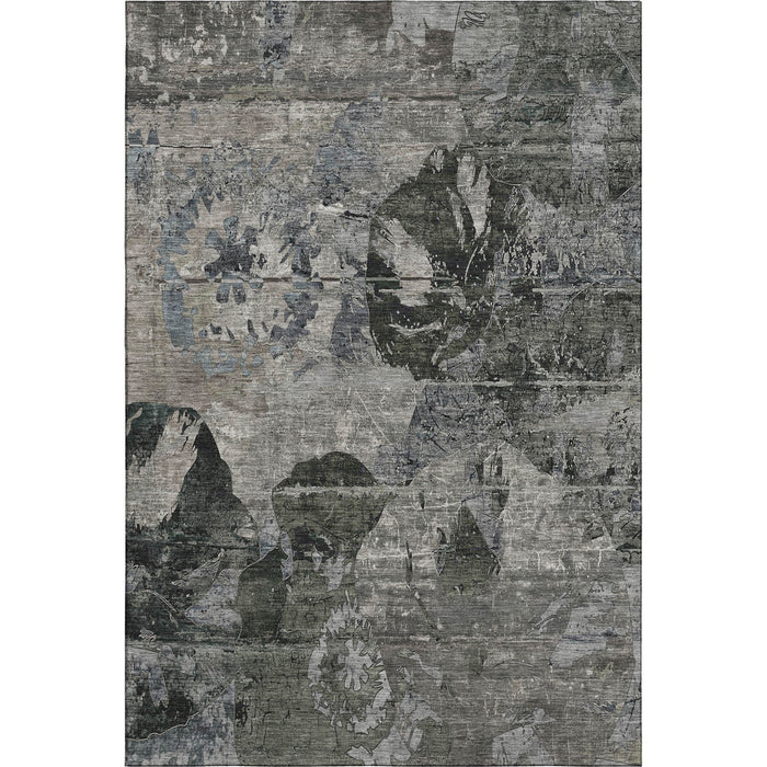 10' X 14' Abstract Washable Area Rug With UV Protection (648850) - Gray / Taupe