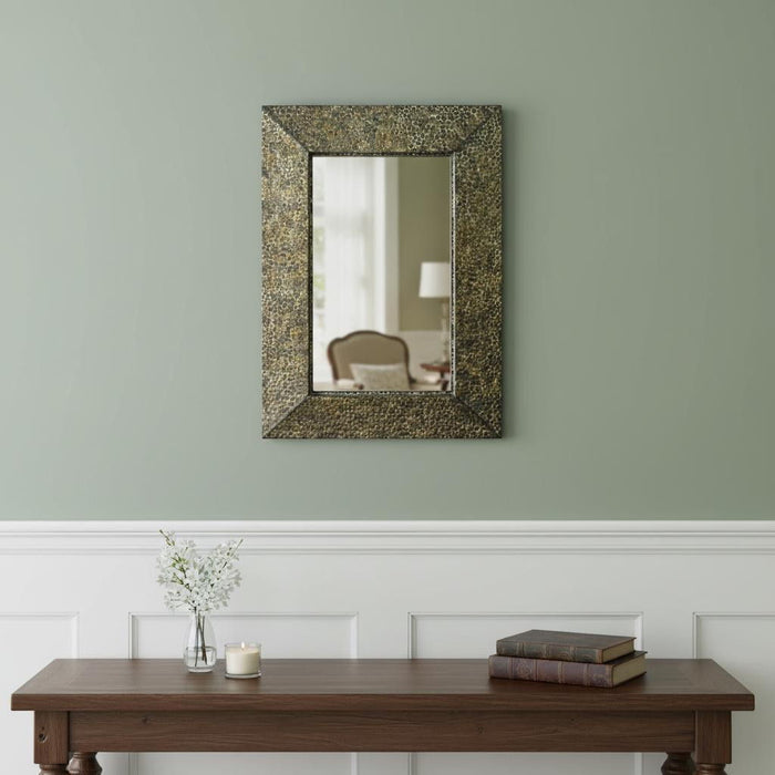 Rectangle Accent Metal Mirror - Bronze