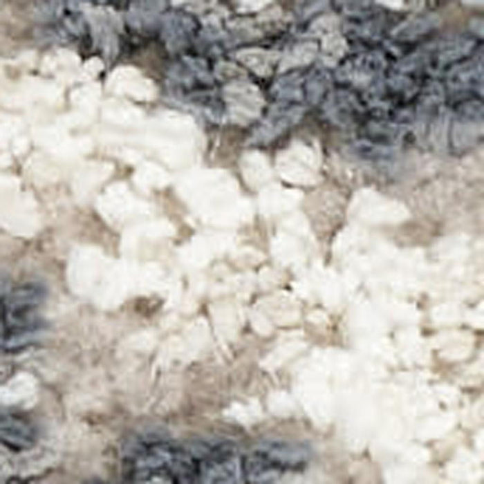 9' X 12' Floral Distressed Non Skid Area Rug (564199) - Ivory / Black / Gray