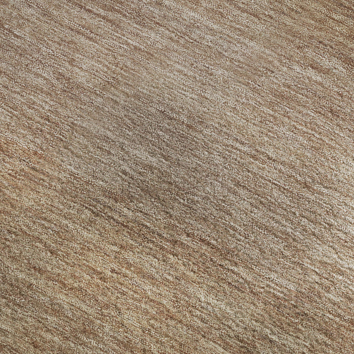 10' X 14' Striped Washable Area Rug With UV Protection (699538) - Beige / Brown