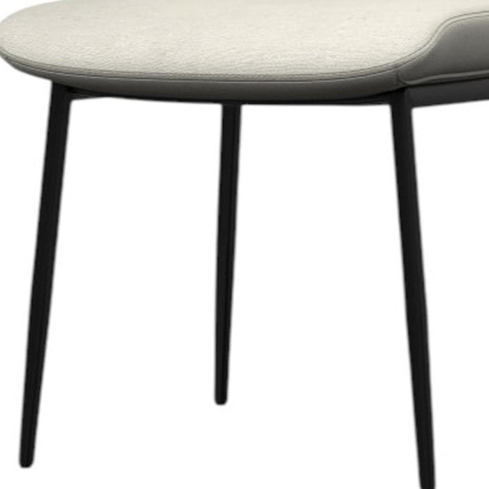 Solid Wood Dining Parsons Chairs (Set of 2) - Natural / Black