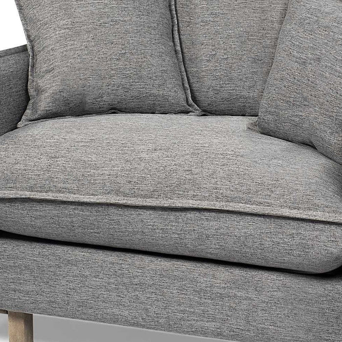 42" Linen Arm Chair - Gray