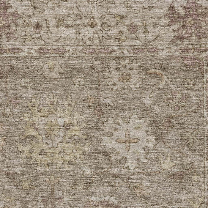 10' X 14' Oriental Washable Area Rug With UV Protection (716545) - Khaki / Beige