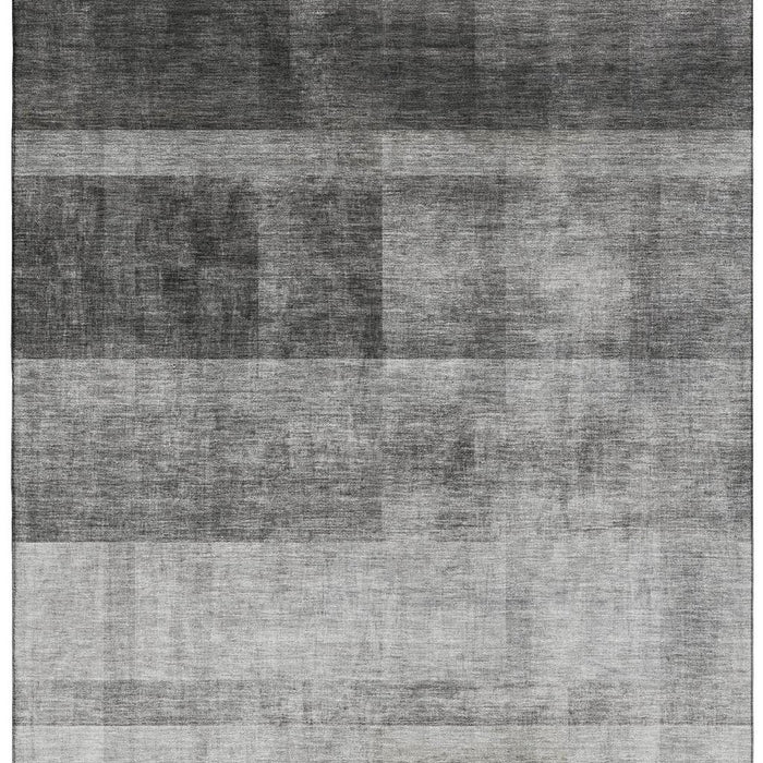 9' X 12' Abstract Washable Area Rug With UV Protection (649629) - Gray / Ivory