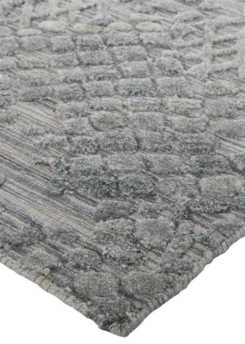 12' x 15' Abstract Hand Woven Area Rug - Gray