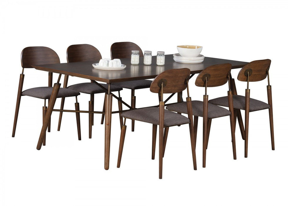 Wood Dining Table (486021) - Brown