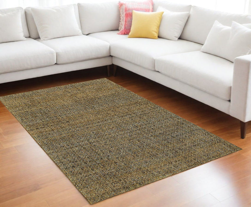 8' x 11' Geometric Power Loom Area Rug - Green