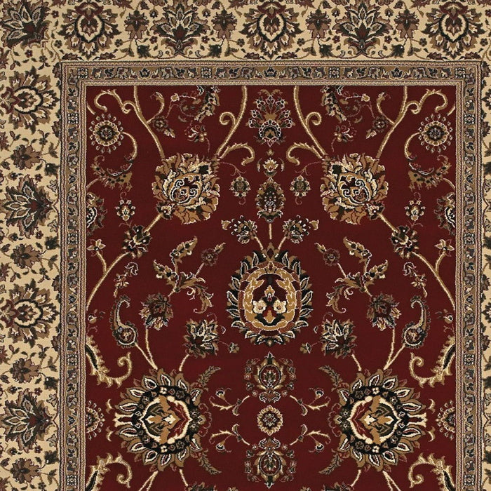7' X 10' Oriental Area Rug (574355) - Red / Ivory