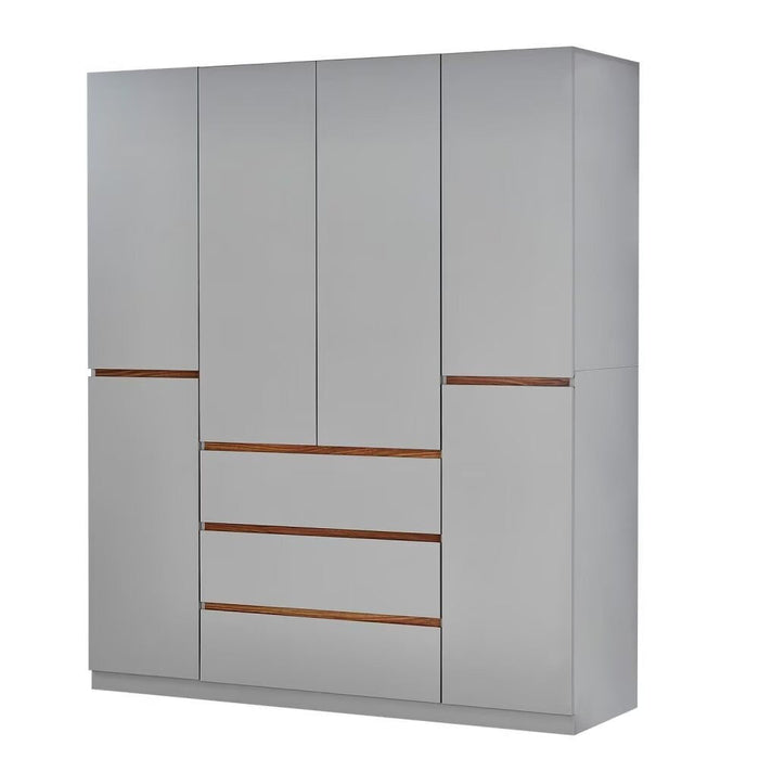75" Six Door Three Drawer Combo Dresser - White