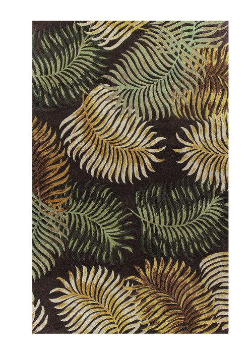 8' x 10' 6 Wool Area Rug - Espresso