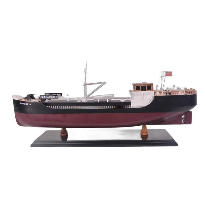 Hand Painted Model Boat (624235) - Black / Dark Brown