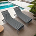 Giga outdoor chaise lounge chair cushion set with back and seat cushions, featuring plush fabric and vibrant colors.