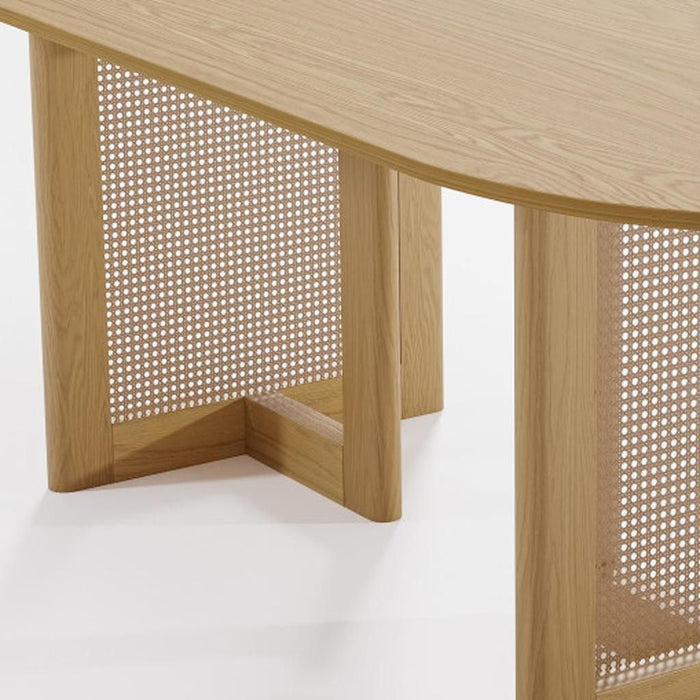 Solid Wood Oval Bar Table - Yellow