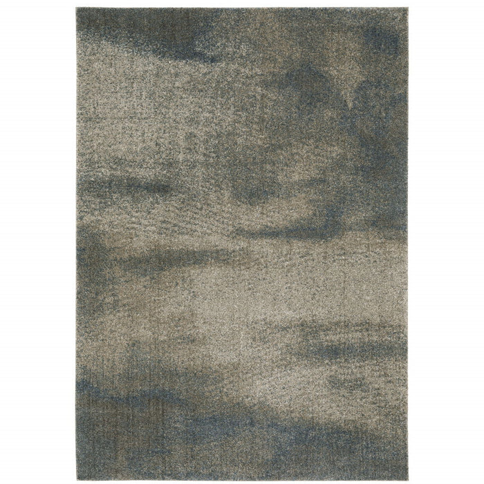7.9' x 10.8' Abstract Power Loom Area Rug - Gray