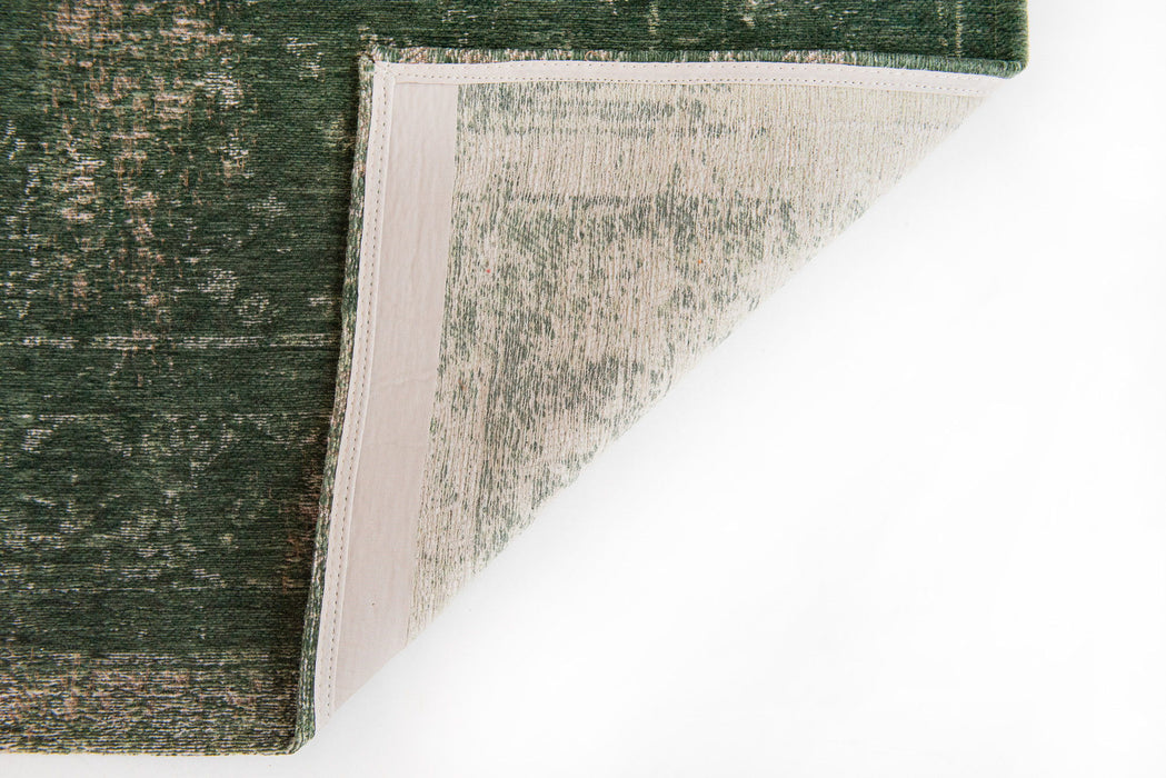 6' x 9' Medallion Non Skid Area Rug - Green And Gray
