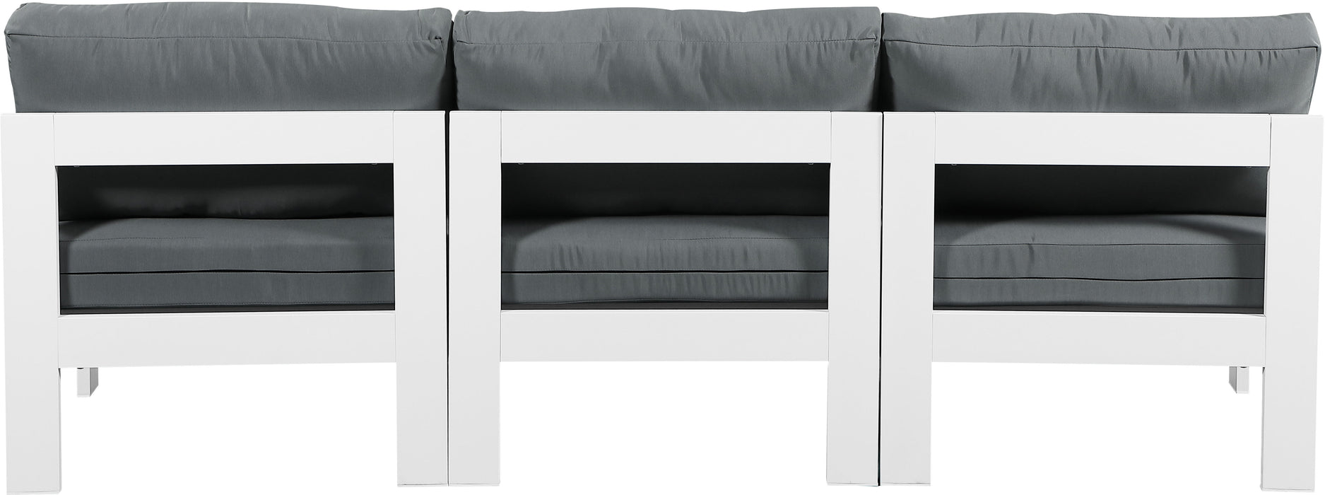 Nizuc - Outdoor Patio Modular Sofa - Grey - Fabric