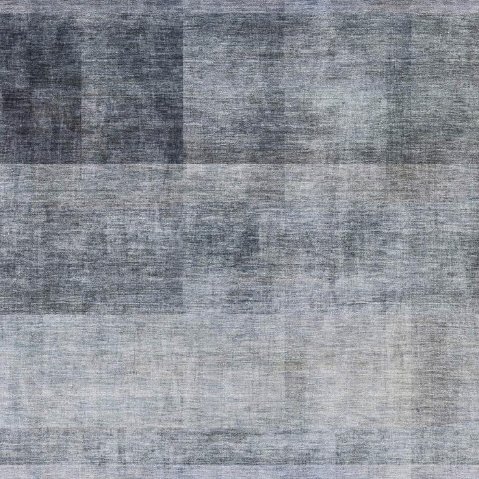 9' X 12' Abstract Washable Area Rug With UV Protection (649635) - Navy Blue / Ivory