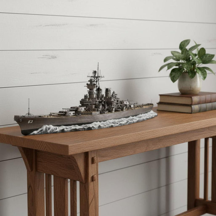 Hand Painted Model Boat (624355) - Bronze