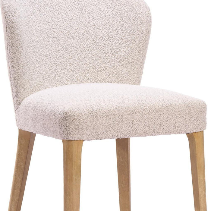 Fabric Dining Side Chairs (Set of 2) - Ivory / Natural