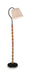 Corinwell wood floor lamp by Signature Design Ashley with a brown and black finish, featuring a modern, sleek design with a fabric shade.