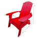 Giga outdoor or indoor wood Adirondack arm chair with a built-in umbrella hole on the arm for shade and relaxation.