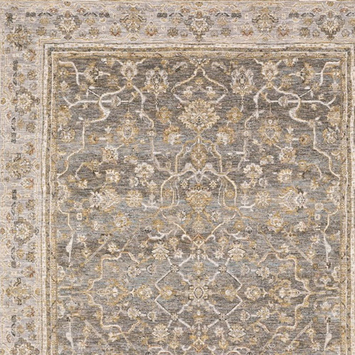 7' x 10' Machine Woven Oriental Indoor Arean Rug - Beige Gray