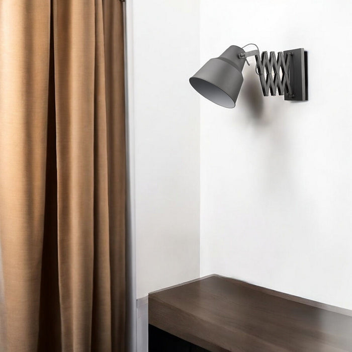 Plexus 1-Light Metal Sconce - Gray