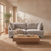 Meridian Furniture Hammond velvet performance fabric 2-piece loveseat sectional with plush upholstery and modern design.