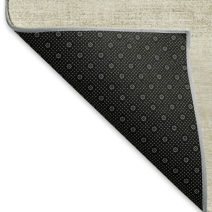 10' X 14' Geometric Washable Area Rug With UV Protection (692763) - Taupe / Ivory