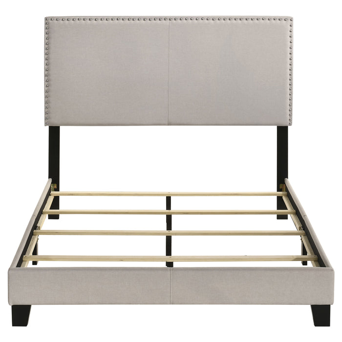 Boyd Upholstered Full Panel Bed Ivory