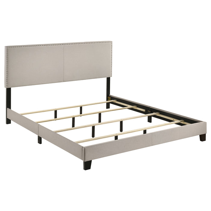 Boyd Upholstered California King Panel Bed Ivory