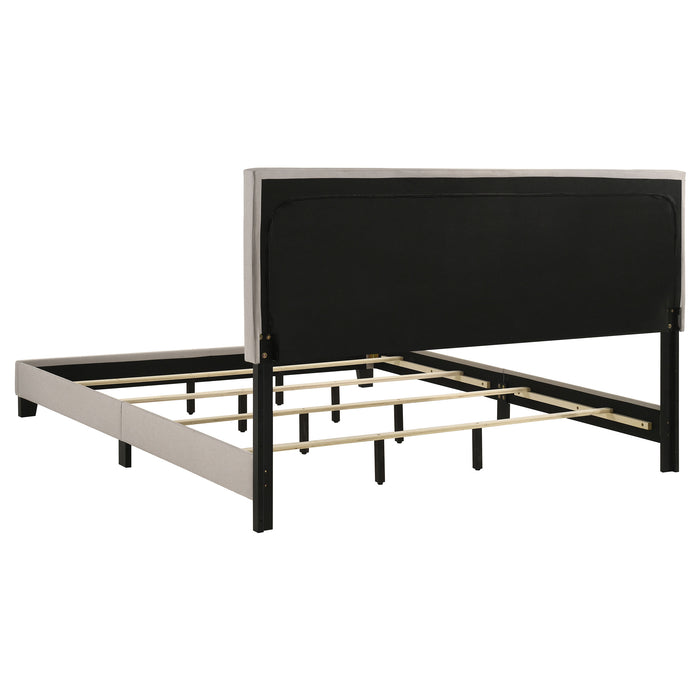 Boyd Upholstered California King Panel Bed Ivory