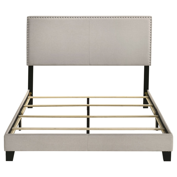 Boyd Upholstered Queen Panel Bed Ivory