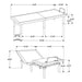 Tasca Full dual-motor adjustable bed base in black by CoasterEveryday
