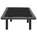 Tasca Twin XL dual-motor adjustable bed base in black by CoasterEveryday