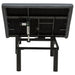 Tasca Twin XL dual-motor adjustable bed base in black by CoasterEveryday