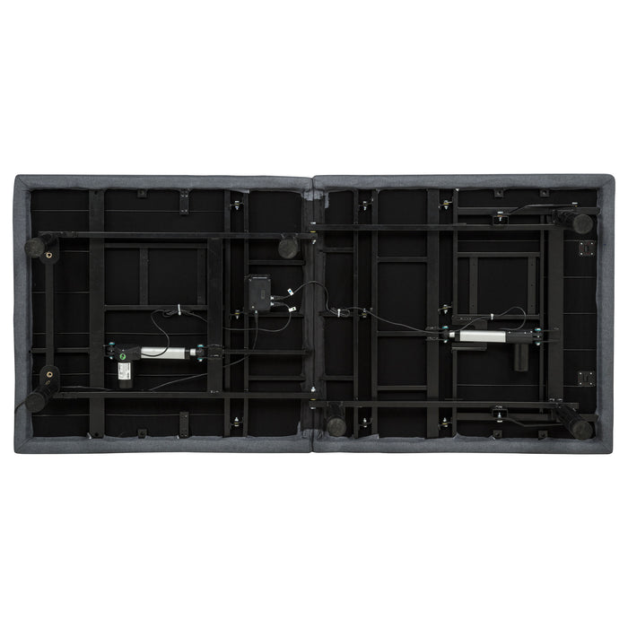 Tasca Twin XL Dual-Motor Adjustable Bed Base in Black