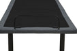 Tasca Twin XL dual-motor adjustable bed base in black by CoasterEveryday