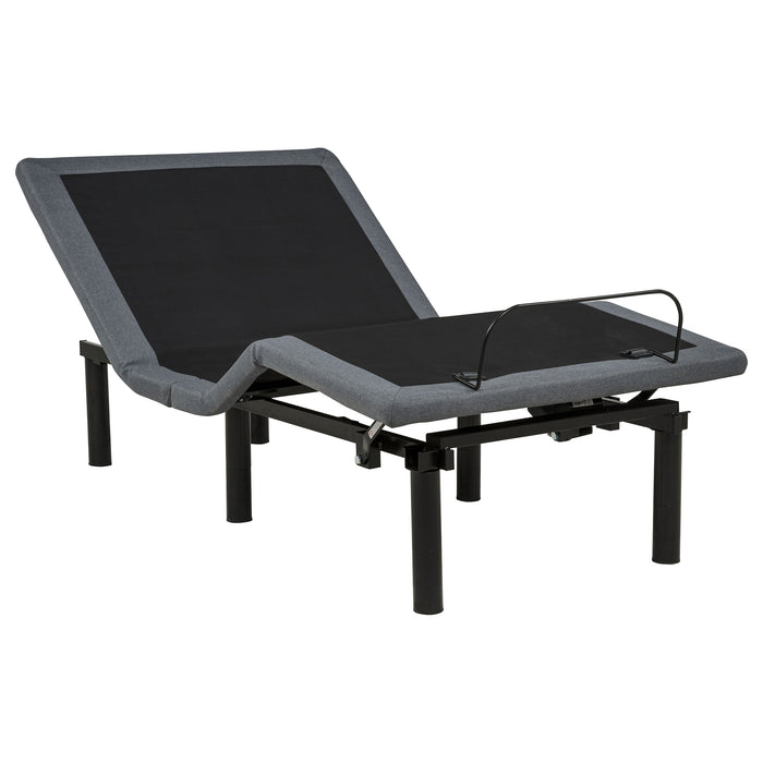 Tasca Twin dual-motor adjustable bed base in black by CoasterEveryday