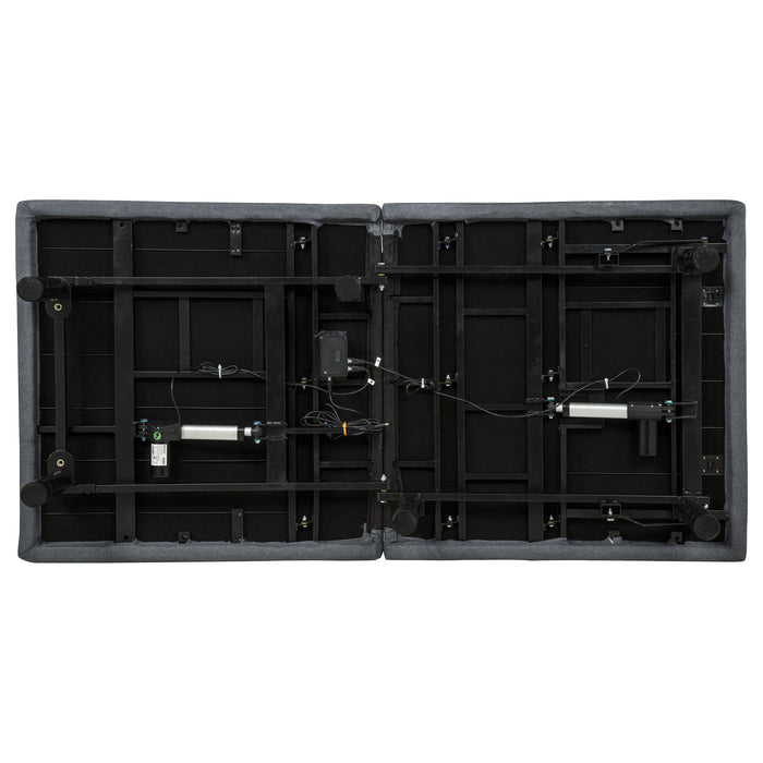Tasca Twin Dual-Motor Adjustable Bed Base in Black
