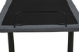 Black Tasca Twin dual-motor adjustable bed base by CoasterEveryday viewed from above