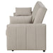 Portland Boucle upholstered sleeper sofa bed in latte by CoasterEveryday