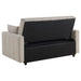 Portland boucle upholstered sleeper sofa bed in latte by CoasterEveryday