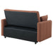 Portland Boucle copper upholstered sleeper sofa bed by CoasterEveryday