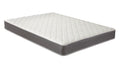 CoasterEveryday Quimby 7-inch twin innerspring quilted foam mattress on furniture, showcasing plush quilting and supportive springs.