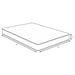 CoasterEveryday Quimby 7-inch twin innerspring quilted foam mattress with plush top, shown on a bed frame.