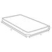 CoasterEveryday Drover 7-inch full foam mattress with built-in bunkie board, shown on a bed frame in a modern bedroom setting.