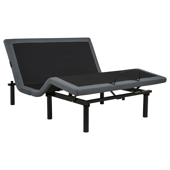 Weston Queen Dual-Motor Massage Adjustable Bed Base in Black and Grey